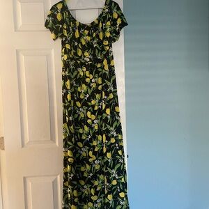 New Floral Print Maxi Dress